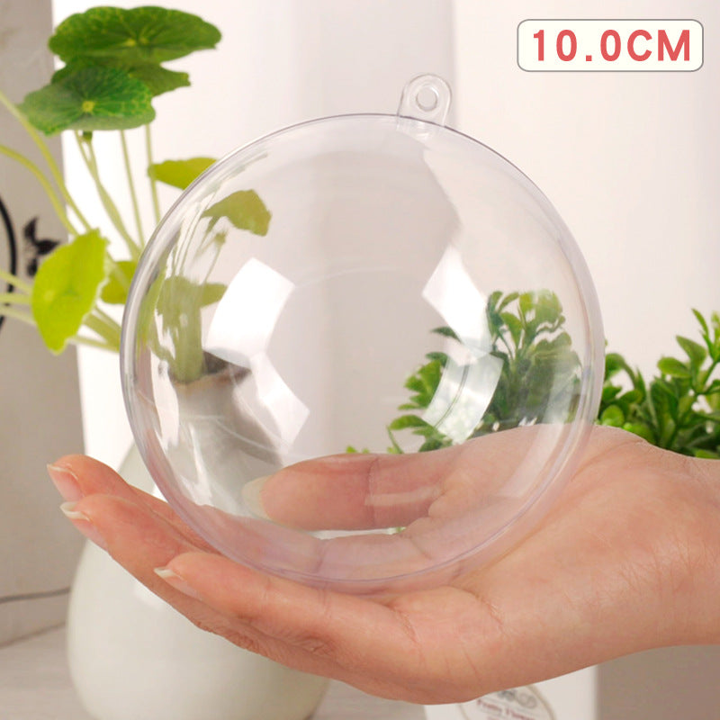 Wholesale Christmas Decorative Balls Acrylic Plastic Transparent Balls